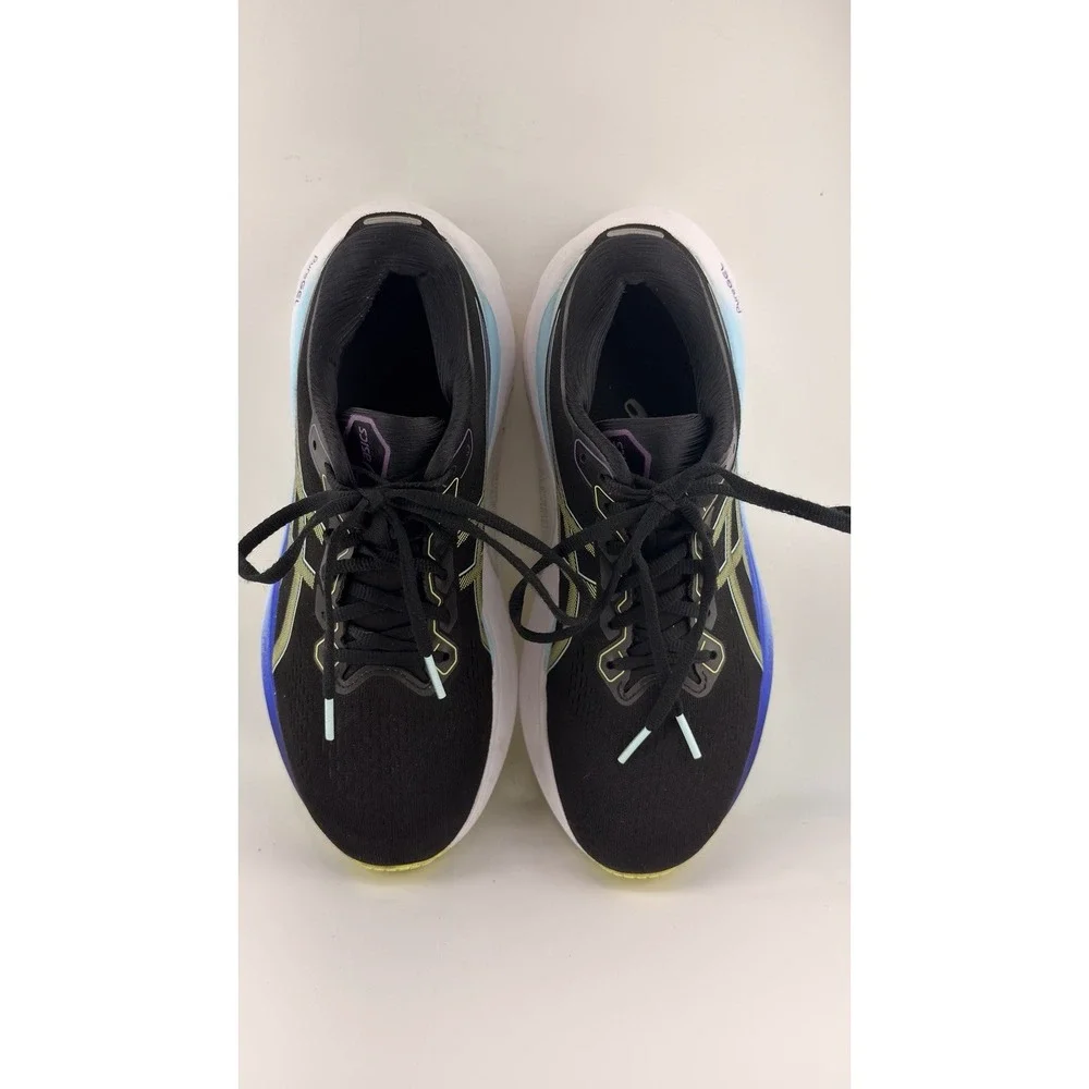 ASICS Womens Gel-Kayano 30 Blk/Blue/Glow Colorway Running Shoes Size 10